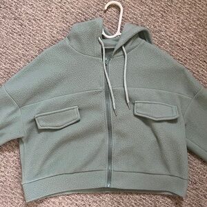 Green Zip Up Hoodie